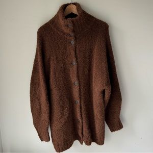 Aritzia Wilfred Karlis Alpaca Cardigan - Copper Brown - Size M NWT